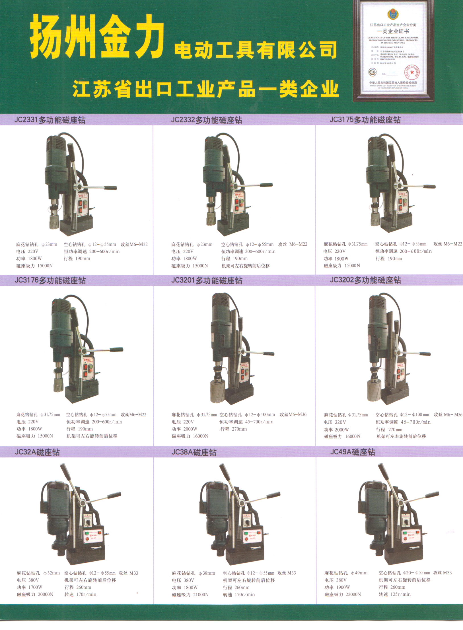扬州金力电动工具有限公司